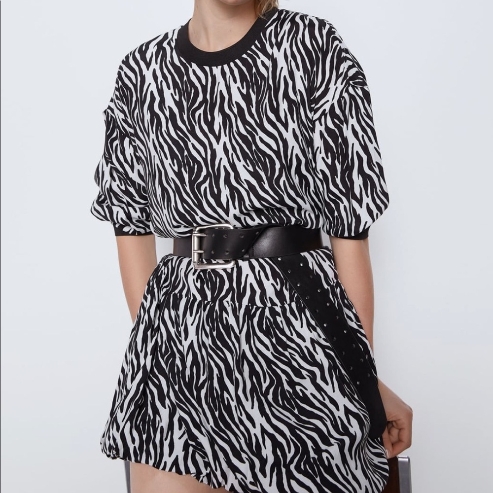 ZARA BNWT Animal Print Dress - Picture 1 of 6
